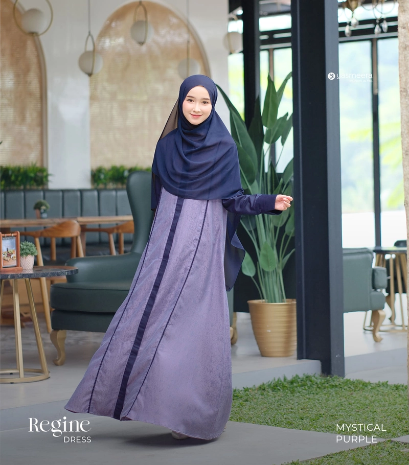 Product image Yasmeera Official - Baju Gamis Regine 3XL MYSTICAL PURPLE